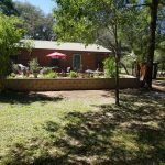 Retainer wall, garden and landscape in backyard