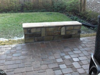 Oklahoma chop rock sitting bench