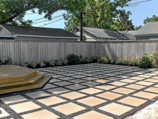 2x2 pavers with blackstar gravel joints