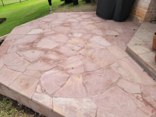Arizona pink flagstone
