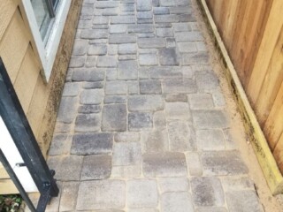 Cambridge cobble pavers, Danville beige color