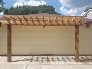 Cedar pergola