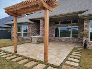Cedar swing trellis