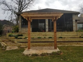 Cedar swing trellis
