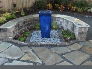 Ceramic jar disappearing water feature