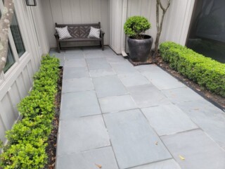 Empire blue thermal cut stone