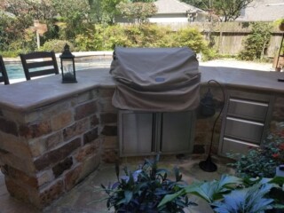 Multi-color choprock capped with Arizona flagstone