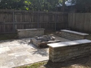 Silvermist choprock capped with Nordic silver travertine