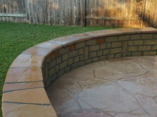 Oklahoma chop rock capped with Arizona flagstone