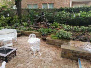 Oklahoma chop rock capped with Oklahoma flagstone