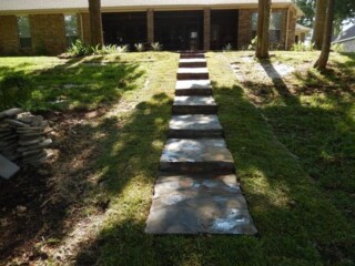 Oklahoma flagstone steps