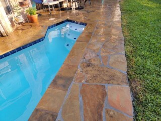 Oklahoma multi-colored flagstone