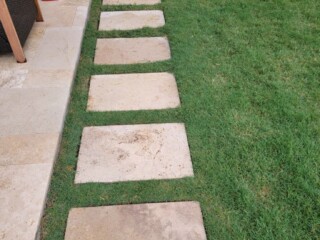 Travertine stepping stones