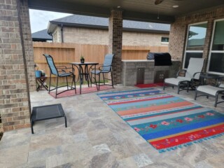 Versaille pattern, Nordic silver travertine pavers