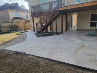 Versaille pattern, ivory rustic color travertine pavers