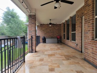 Versaille pattern, light blend color travertine pavers
