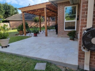 Versaille pattern, light blend color travertine pavers