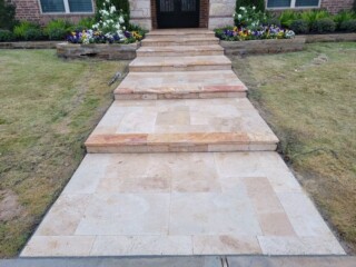 Versaille pattern travertine light blend color