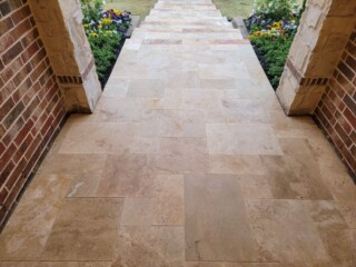 Versaille pattern travertine light blend color